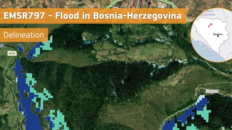 Flood in northern Bosnia-Herzegovina