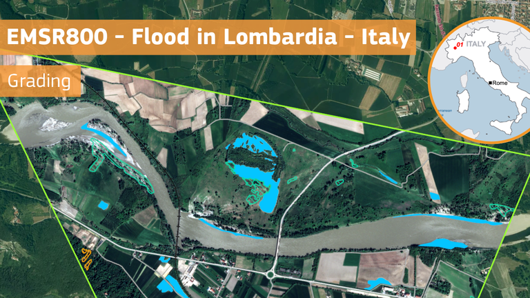 Flood in Lombardia - Italy